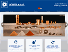 Tablet Screenshot of industriassg.com